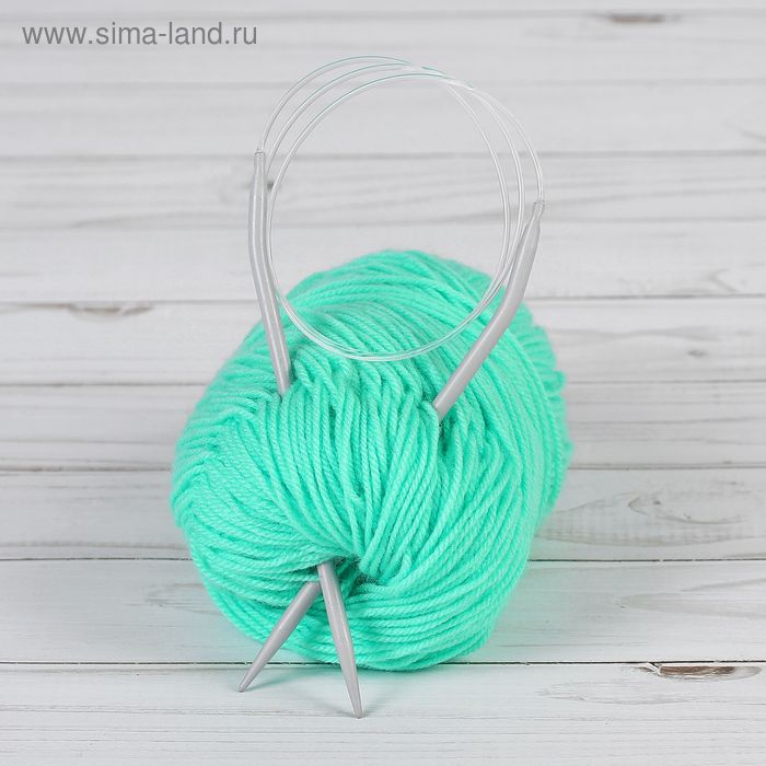 Спицы для вязания, круговые, тефлоновое покрытие, d=4,5мм, 80см - Фото 1