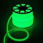 Гибкий неон Luazon Lighting 16 мм круглый, IP65, 50 м, SMD2835, 120 LED/м, 220 В, свечение зелёное - фото 320002881
