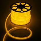 Гибкий неон Luazon Lighting 16 мм круглый, IP65, 50 м, SMD2835, 120 LED/м, 220 В, свечение жёлтое - Фото 1