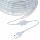 Гибкий неон Luazon Lighting 16 мм круглый, IP65, 50 м, SMD2835, 120 LED/м, 220 В, свечение жёлтое - Фото 3