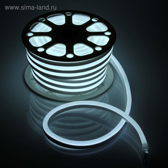 Гибкий неон Luazon Lighting 15 × 25 мм, IP65, 25 м, SMD2835, 120 LED/м, 220 В, свечение белое - Фото 1