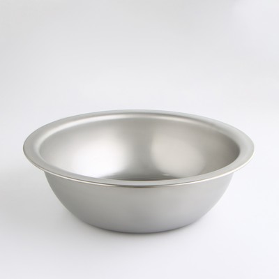 Таз из нержавеющей стали, 12 л, d=39.6 см, h=14.5 см, толщина 0.8 мм