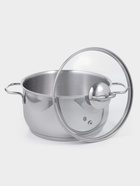 Набор посуды «Классика-прима», 5 предметов: 4 предмета: кастрюля 1 л/1.75 л/ 3 л/5 л, сковорода 1 л, индукция, нержавеющая сталь - Фото 3