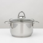 Набор посуды «Классика-прима», 5 предметов: 4 предмета: кастрюля 1 л/1.75 л/ 3 л/5 л, сковорода 1 л, индукция, нержавеющая сталь - Фото 7