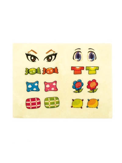 Конструктор «Девчонка», 6 деталей + наклейки, МИКС