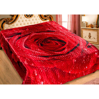 Покрывало 3D Marianna евро Розалинда, 200х220 см, искус.шелк, п/э100%