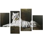 Картина модульная на подрамнике "Бенгальский тигр"  2-30х45; 1-29,5х69; 1-34х69 - фото 317930245
