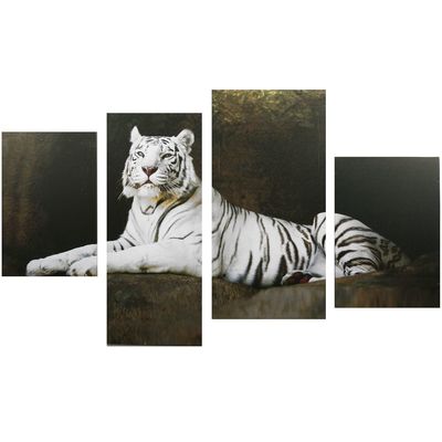 Картина модульная на подрамнике «Бенгальский тигр», 2-30×45; 1-29.5×69; 1-34×69