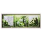 Картина "Белые тюльпаны" 42х107 см рамка микс - фото 8492852