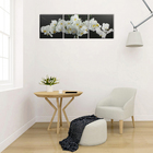 Картина модульная на подрамнике "Белое соцветие" 3 шт. 50х50 см;  50х150 см - Фото 2