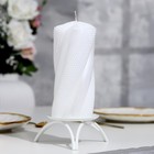 Свеча-цилиндр свадебная "Слияние", 16х7,5 см, белая, домашний очаг - фото 3630690
