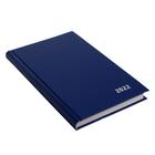 Ежедневник датированный А5 на 2022 г, 168 листов, обложка бумвинил, синий - Фото 2