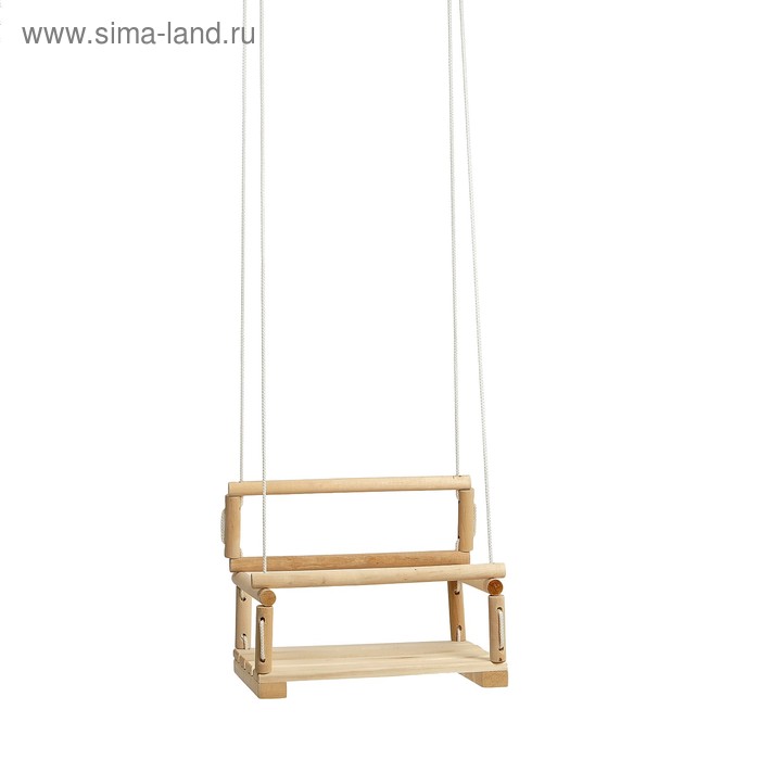 Кресло подвесное деревянное, сиденье 28×28см - Фото 1