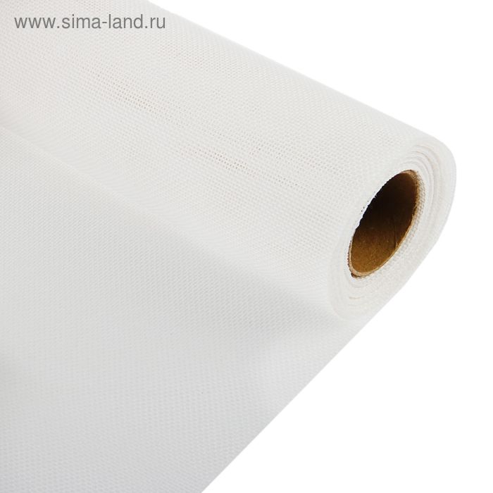 Джут искусственный, цвет белый, 0,5 х 4,5 м - Фото 1