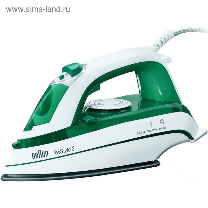 Утюг Braun TS345SI , 2000 Вт, керамическая подошва, зеленый - Фото 1