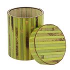 Коробка подарочная "Шляпная", бамбук, зеленая, 25 х 30 см - Фото 3