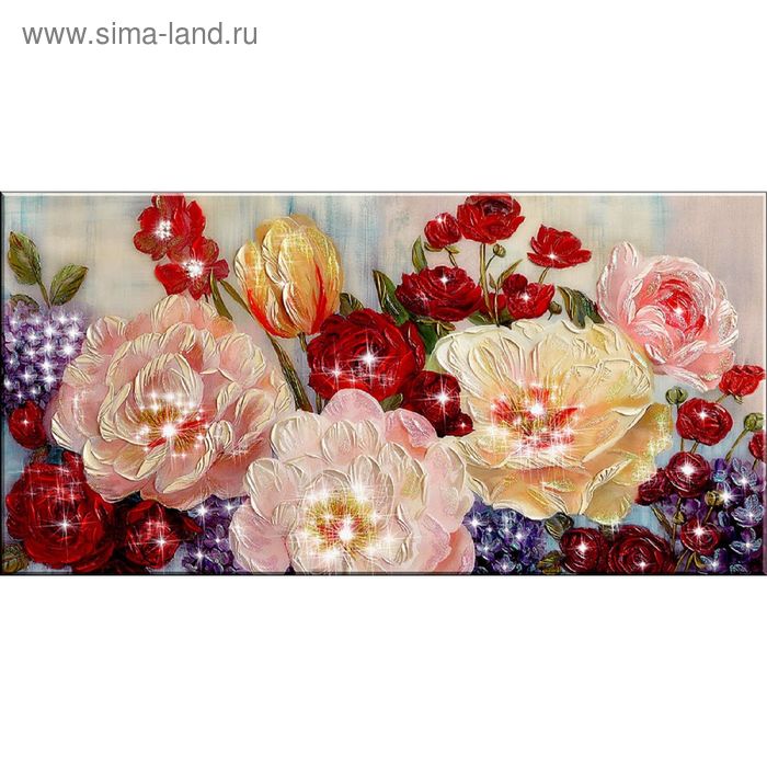 Картина на оргстекле со стразами "Джинс" 100*50 см - Фото 1