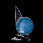 Глобус-сувенир настольный УЦЕНКА "Парус", синий, 24 × 24 × 41,5 см - Фото 1