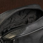 Планшет мужской на молнии, 1 отдел, 2 наружных кармана, чёрный - Фото 3