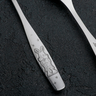 Вилка детская столовая «Антошка», длина 175 мм, толщина 2 мм, цвет серебряный - Фото 2