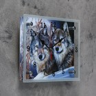 Часы настенные, серия: Животный мир, "Два волка", 20х25  см - Фото 2