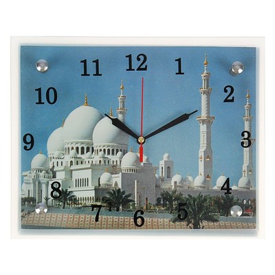 Часы настенные, интерьерные "Мусульманские", бесшумные, 20 х 25 см