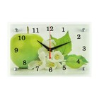 Часы-картина настенные, интерьерные "Яблоко", бесшумные, 30 х 20 см - фото 10217394