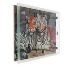 Часы-картина настенные, серия: Животный мир, "Тигры", 20х30 см - фото 8292817
