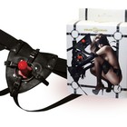 Трусики с кольцом и плугом "Джага-Джага", обхват талии 60-110 см, чёрные - Фото 1