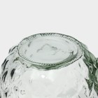 Кружка Доляна «Ананас», 500 мл, 11×8.5×13 см, стекло, с крышкой и трубочкой, прозрачная, зелёная - Фото 7