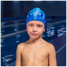 Шапочка для плавания детская ONLYTOP «Акулёнок», тканевая, обхват 46-52 см - фото 8292939