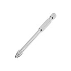 Сверло по керамике твердосплавное ТУНДРА, крестовый наконечник, шестигр. хвостовик, 6 мм - Фото 1