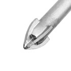 Сверло по керамике твердосплавное ТУНДРА, крестовый наконечник, шестигр. хвостовик, 12 мм - Фото 2