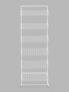 Стойка прикассовая, 65×34×180, 6 корзин, белая - Фото 3