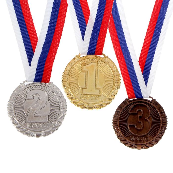 Медаль призовая 042 диам 4 см. 3 место. Цвет бронз. С лентой - фото 1906826847