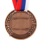 Медаль призовая 043 диам 4 см. 3 место. Цвет бронз. С лентой - фото 10137719
