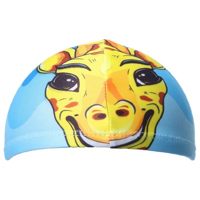 Шапочка для плавания детская «Жирафик», тканевая, обхват 46-52 см