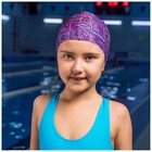 Шапочка для плавания детская ONLYTOP LINE, тканевая, обхват 46-50 см - Фото 3