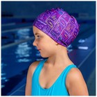 Шапочка для плавания детская ONLYTOP LINE, тканевая, обхват 46-50 см - фото 8293098
