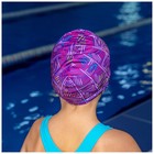 Шапочка для плавания детская ONLYTOP LINE, тканевая, обхват 46-50 см - Фото 5