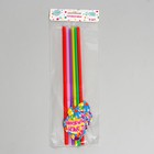 Трубочки для коктейля «С днём рождения», шарики, набор 6 шт. - Фото 4