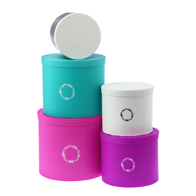 Набор коробок 5 в 1 круг «Тренд», 14 × 14‒22 × 22 см