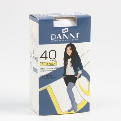 Колготки детские Filanka, 40 ден, цвет белый, рост 140-152 (10-12 лет)