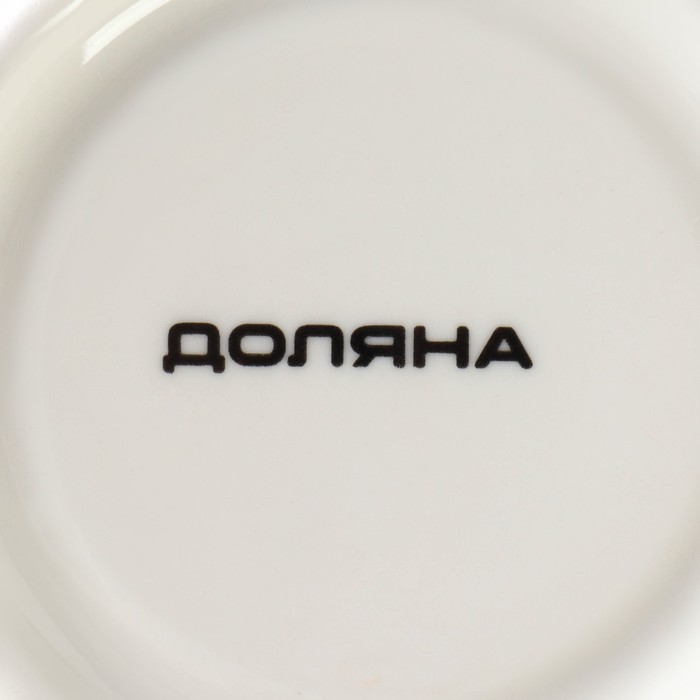 Набор чайный керамический Доляна «Русский узор», 4 предмета: 2 чашки 210 мл, 2 блюдца d=14,1 см, цвет синий - фото 1905377565
