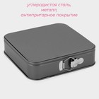 Форма для выпечки Доляна «Элин. Квадрат», 28×28 см, разъёмная, антипригарное покрытие, чёрная - Фото 3