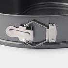 Форма для выпечки Доляна «Элин. Сердце», 28.5×25.5×6.6 см, разъёмная, антипригарное покрытие, серая - Фото 5