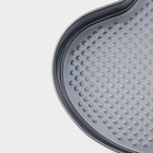 Форма для выпечки Доляна «Элин. Сердце», 28.5×25.5×6.6 см, разъёмная, антипригарное покрытие, серая - Фото 6