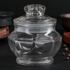 Банка стеклянная для сыпучих продуктов Доляна «Калипсо», 500 мл, 12×13 см - Фото 1