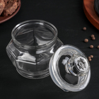 Банка стеклянная для сыпучих продуктов Доляна «Калипсо», 500 мл, 12×13 см - Фото 2