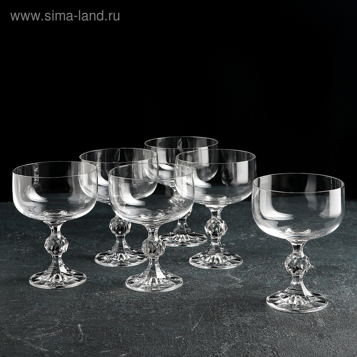 Набор бокалов для шампанского Bohemia Crystal «Клаудия», 200 мл, 6 шт - Фото 1